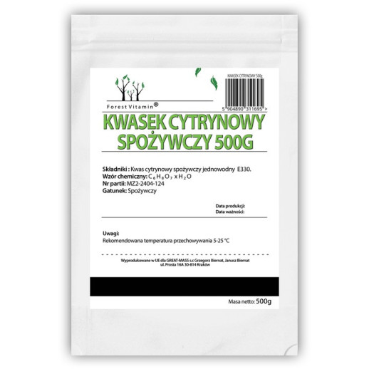 Forest Vitamin - Kwasek Cytrynowy 500g