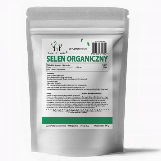 Forest Vitamin - Selen Organiczny 200mcg 100 kapsułek