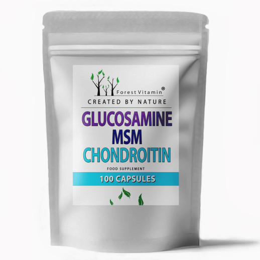 Forest Vitamin - Glukozamina MSM Chondroityna 100 kapsułek