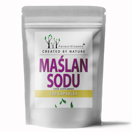 Maślan Sodu 300mg  100 Kapsułek HPMC od Forest Vitamin®