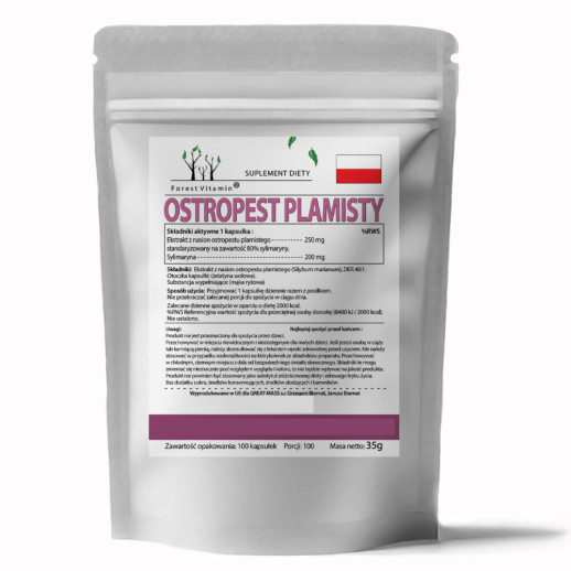 Ostropest Plamisty 10000mg  100 Kapsułek od Forest Vitamin®