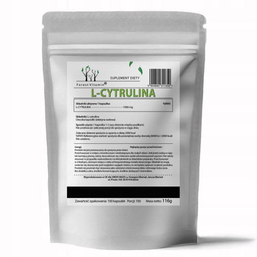 Cytrulina 1000mg 100 kapsułek od Forest Vitamin