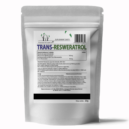 Forest Vitamin®  Trans Resveratrol  20g w Proszku