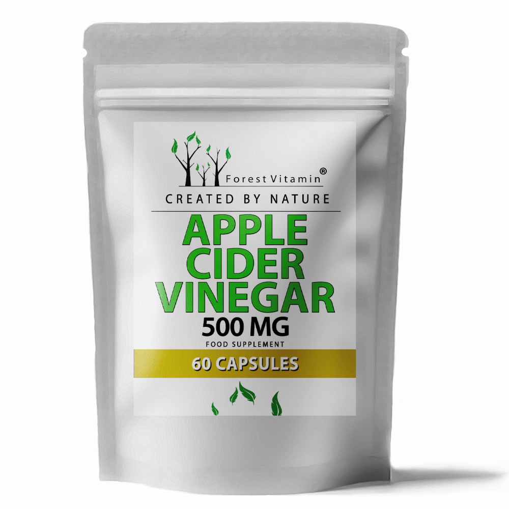 Ocet Jabłkowy 500mg 60 Kapsułek od Forest Vitamin® Ocet Jabłkowy 500mg 60 Kapsułek od Forest Vitamin®