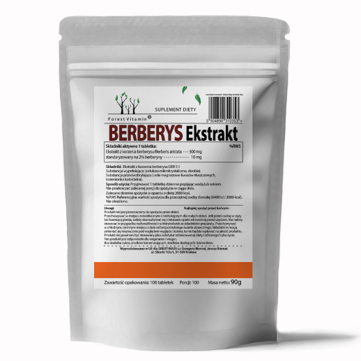Berberys 500mg  100 Tabletek od Forest Vitamin®