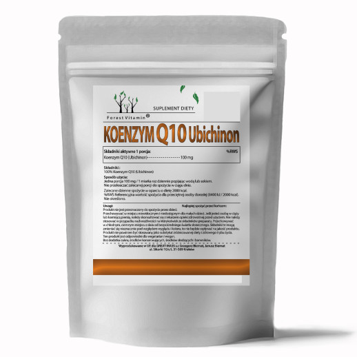 100% Koenzym Q10 (Ubichinon)  W PROSZKU OD Forest Vitamin®