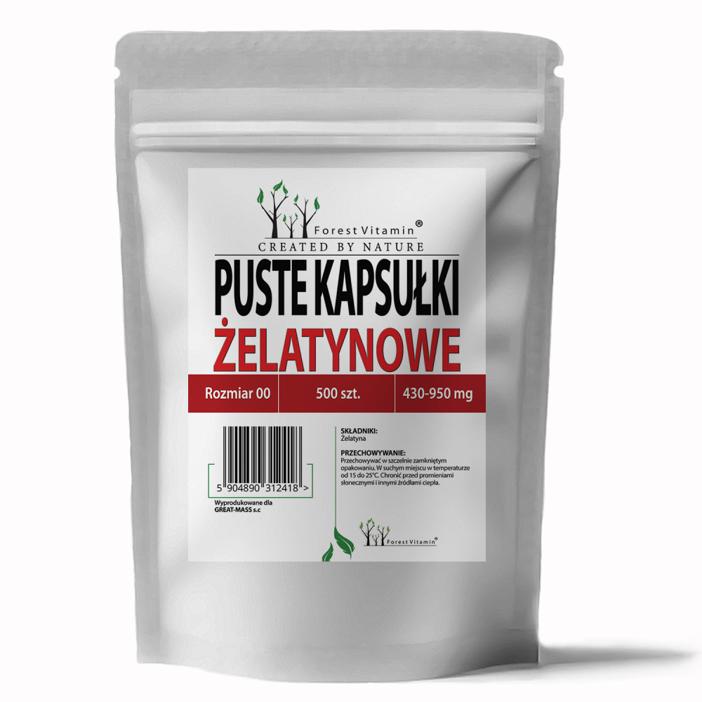 Puste kapsułki Żelatynowe od Forest Vitamin Puste kapsułki Żelatynowe od Forest Vitamin