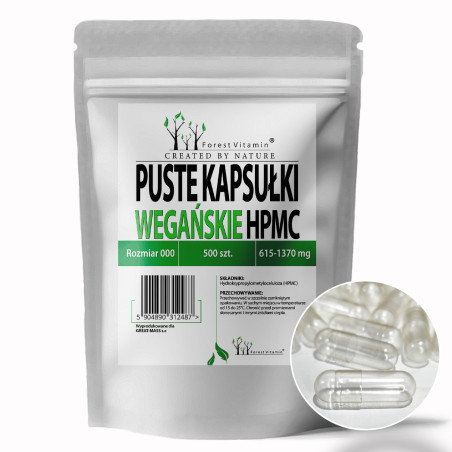 Forest Vitamin - Puste Kapsułki HPMC 500szt