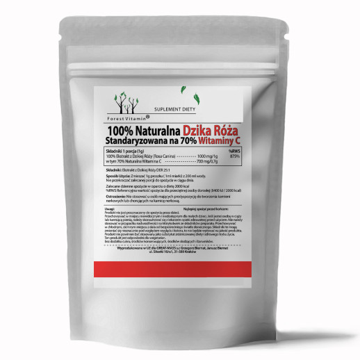 Forest Vitamin®  Naturalna Witamina C z Dzikiej Róży  Proszek