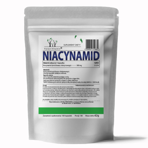 Forest Vitamin - Niacynamid 500mg 100 kapsułek