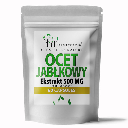 Ocet Jabłkowy 500mg  60 Kapsułek od Forest Vitamin®