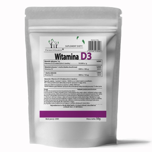 Forest Vitamin®  D3 100.000iu 50g  Proszek