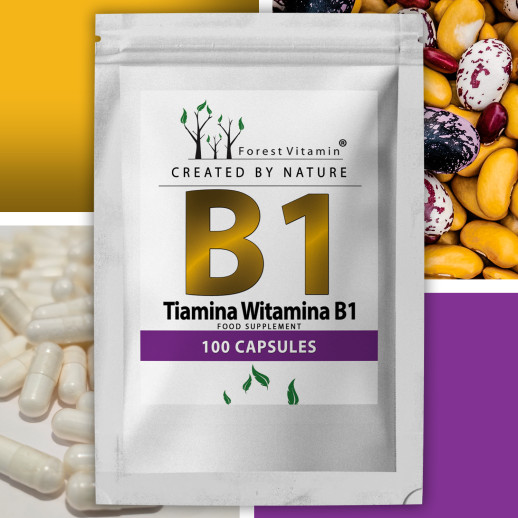 Forest Vitamin - Witamina B1 Tiamina 100 kapsułek
