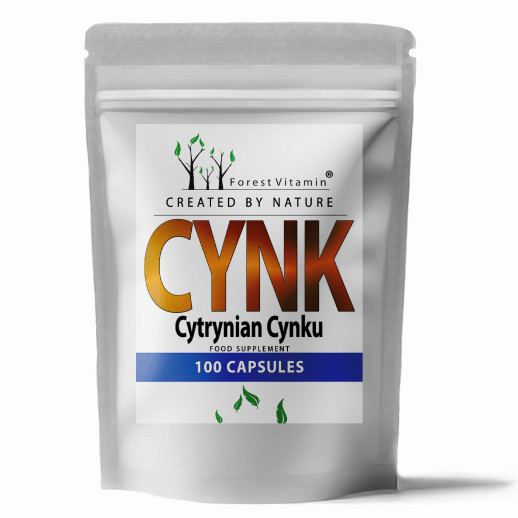 Forest Vitamin - Cytrynian Cynku 15mg 100 kapsułek