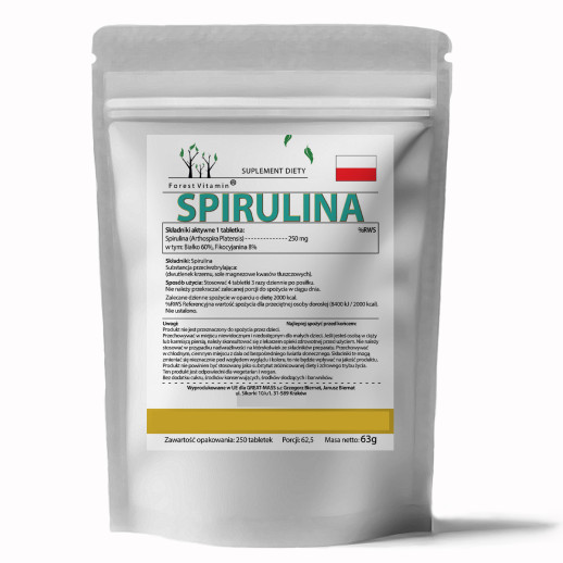Forest Vitamin®  Spirulina 250mg  250 Tabletek