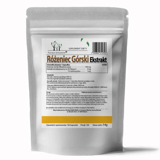 Forest Vitamin - Różeniec Górski 100mg 100 kapsułek