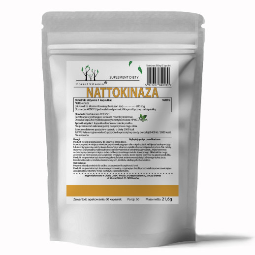 Forest Vitamin®  Nattokinaza 200mg  60 Kapsułek