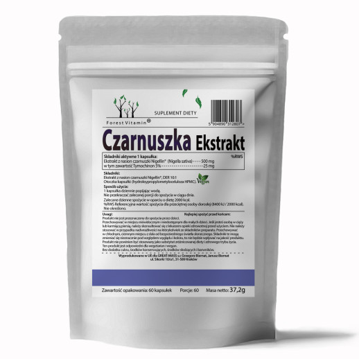 Forest Vitamin - Czarnuszka 500mg 60 kapsułek