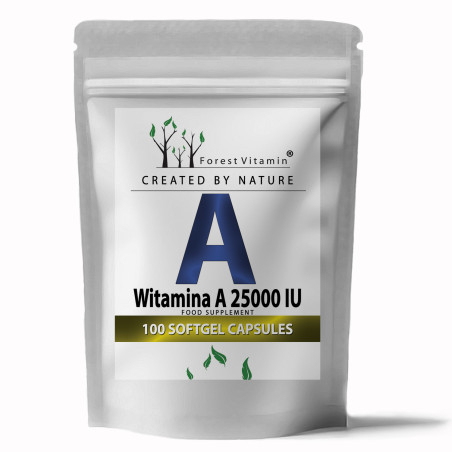Forest Vitamin - Witamina A 250.000iu 100 kapsułek