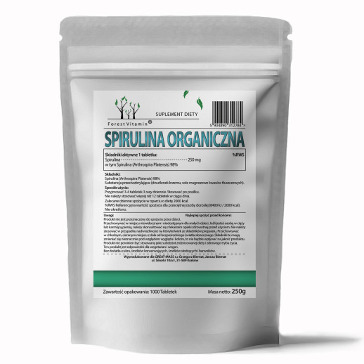 Forest Vitamin - Spirulina Organiczna 1000 tabletek