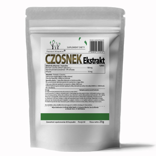 Forest Vitamin - Czosnek Ekstrakt 100mg 60 kapsułek