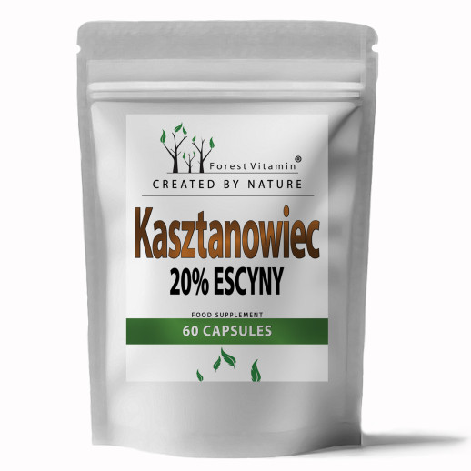 Forest Vitamin - Ekstrakt z Kasztanowca 400mg 60 kapsułek