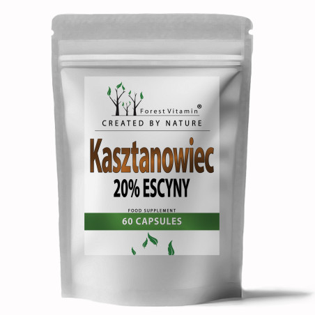 Forest Vitamin - Ekstrakt z Kasztanowca 400mg 60 kapsułek