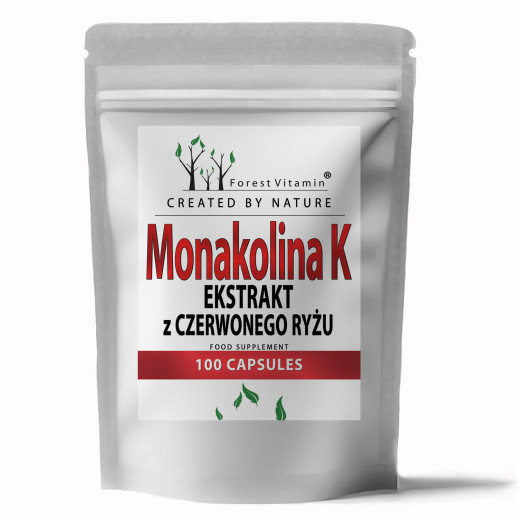 Forest Vitamin - Monakolina K z Czerwonego Ryżu 100 kapsułek