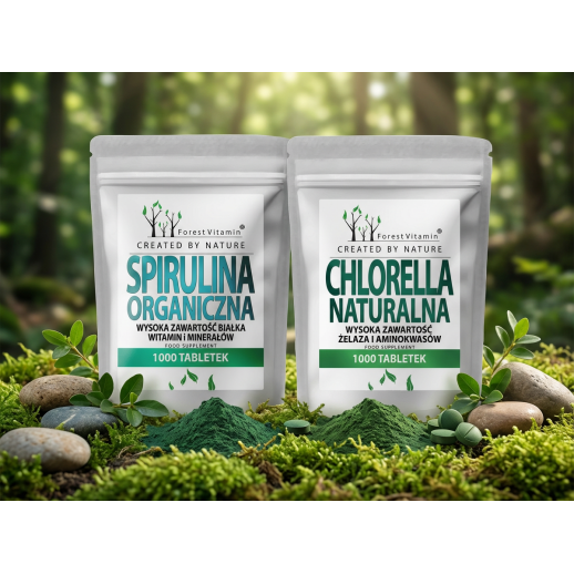 Spirulina Organiczna + Chlorella Naturalna