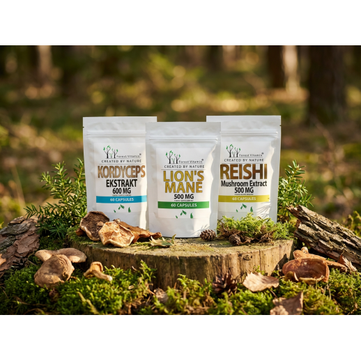 Soplówka Jeżowata + Reishi + Kordyceps