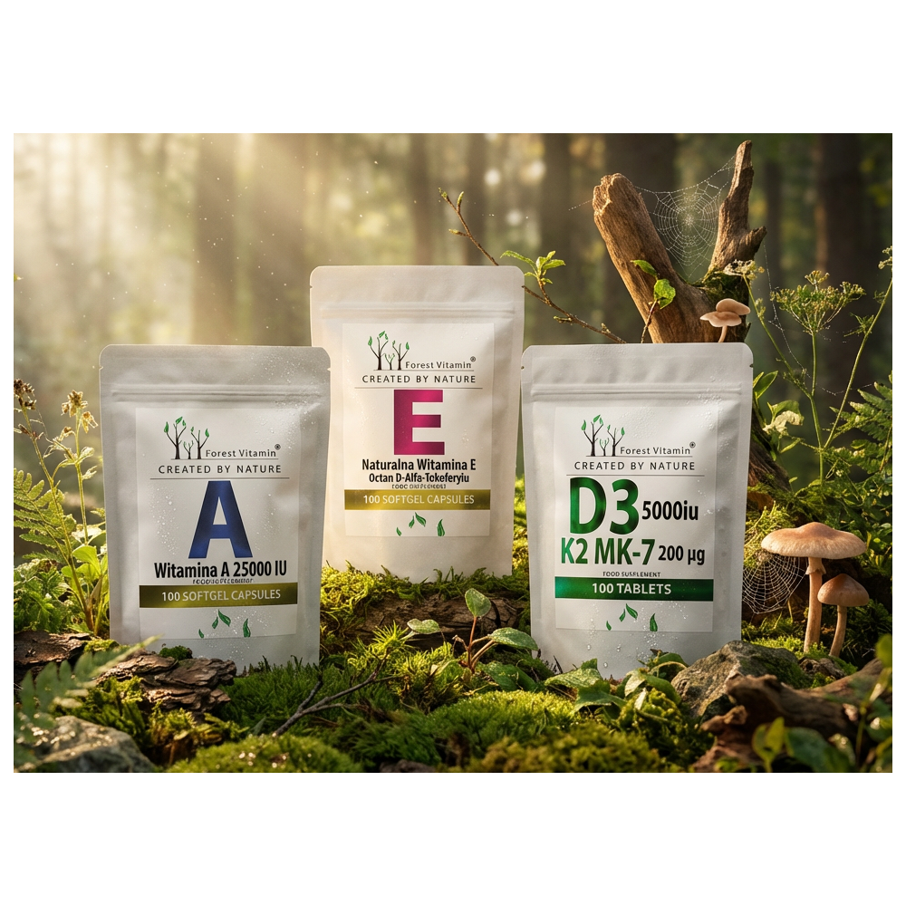 ADEK - Witamina  E + A + D3 k2mk7