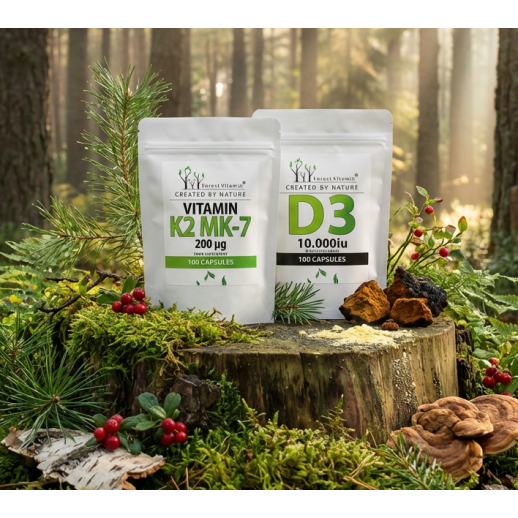 Witamina K2mk7 200mcg + d3 10000iu 100 kapsułek