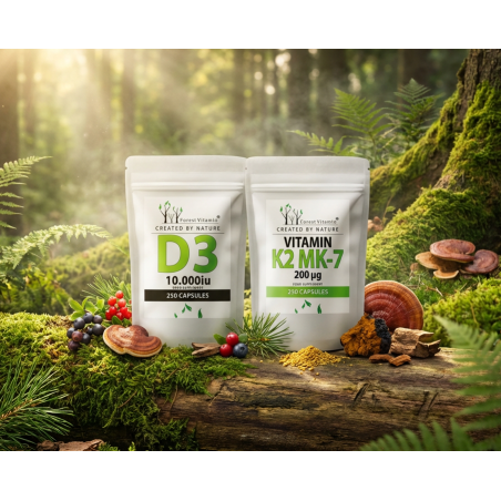 Witamina K2mk7 200mcg + D3 10000iu 250 kapsułek