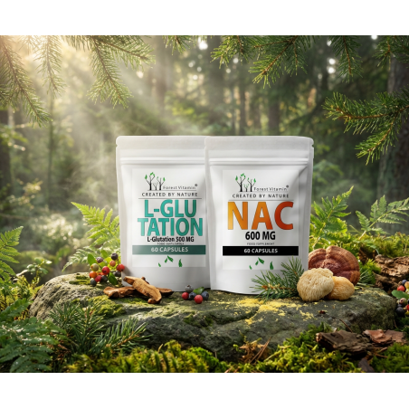 L-Glutation 500mg + N-Acetyl L-Cysteina 600mg