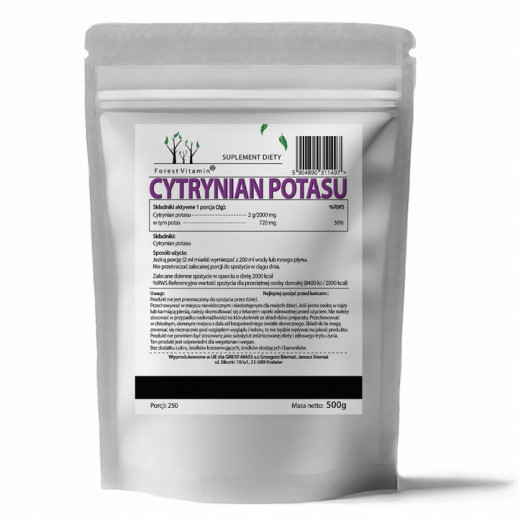 Cytrynian Magnezu + Cytrynian Potasu od Forest Vitamin