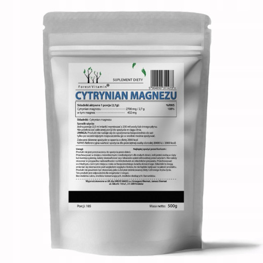 Cytrynian Magnezu + Cytrynian Potasu od Forest Vitamin