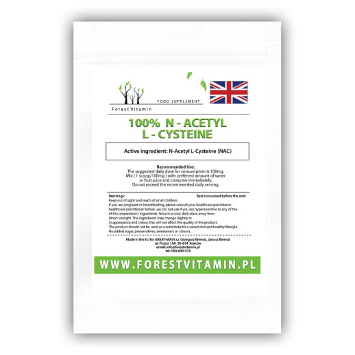 Forest Vitamin®  N-acetyl L-cysteina (NAC)  Proszek