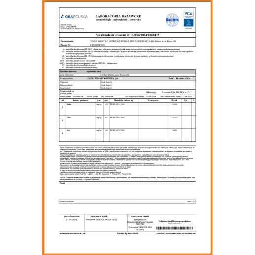 100% Koenzym Q10 (Ubichinon)  W PROSZKU OD Forest Vitamin®
