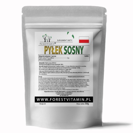Przejdź do produktu Forest Vitamin® Pyłek Sosny 50 gramów w Proszku