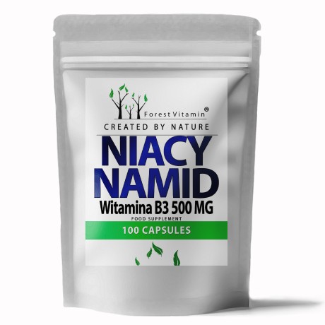 Przejdź do produktu Forest Vitamin® Niacynamid 500 mg - 100 Kapsułek