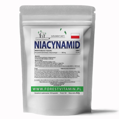 Przejdź do produktu Forest Vitamin® Niacynamid 500 mg - 100 Kapsułek