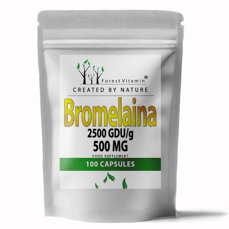 Przejdź do produktu Forest Vitamin® Bromelaina 500 mg - 100 Kapsułek HPMC