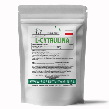 Przejdź do produktu Forest Vitamin® Cytrulina 500 mg - 100 Kapsułek