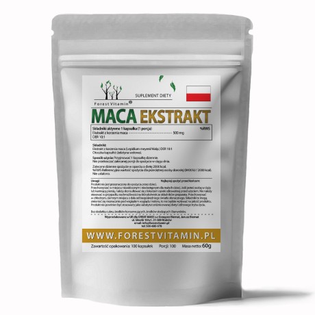 Przejdź do produktu Forest Vitamin® Maca Ekstrakt 500 mg - 100 Kapsułek