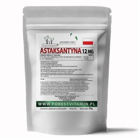 Przejdź do produktu Forest Vitamin® Astaksantyna 12 mg - 60 Kapsułek