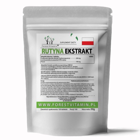 Przejdź do produktu Forest Vitamin® Rutyna Ekstrakt 200 mg - 100 Tabletek