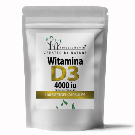 Przejdź do produktu Forest Vitamin® Witamina D3 4000iu - 100 Kapsułek
