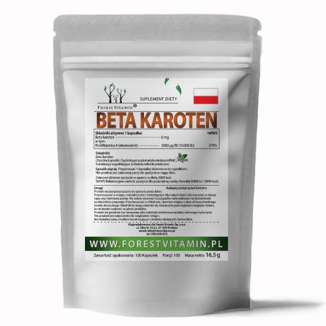 Przejdź do produktu Forest Vitamin® Beta Karoten 6 mg - 100 Kapsułek