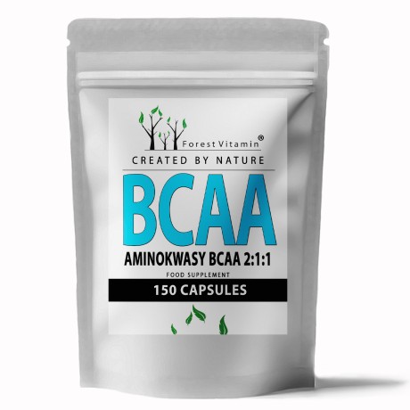Przejdź do produktu Forest Vitamin® Aminokwasy BCAA 2:1:1 - 150 Kapsułek