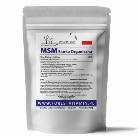 Przejdź do produktu Forest Vitamin® MSM 1000 mg - 100 Tabletek